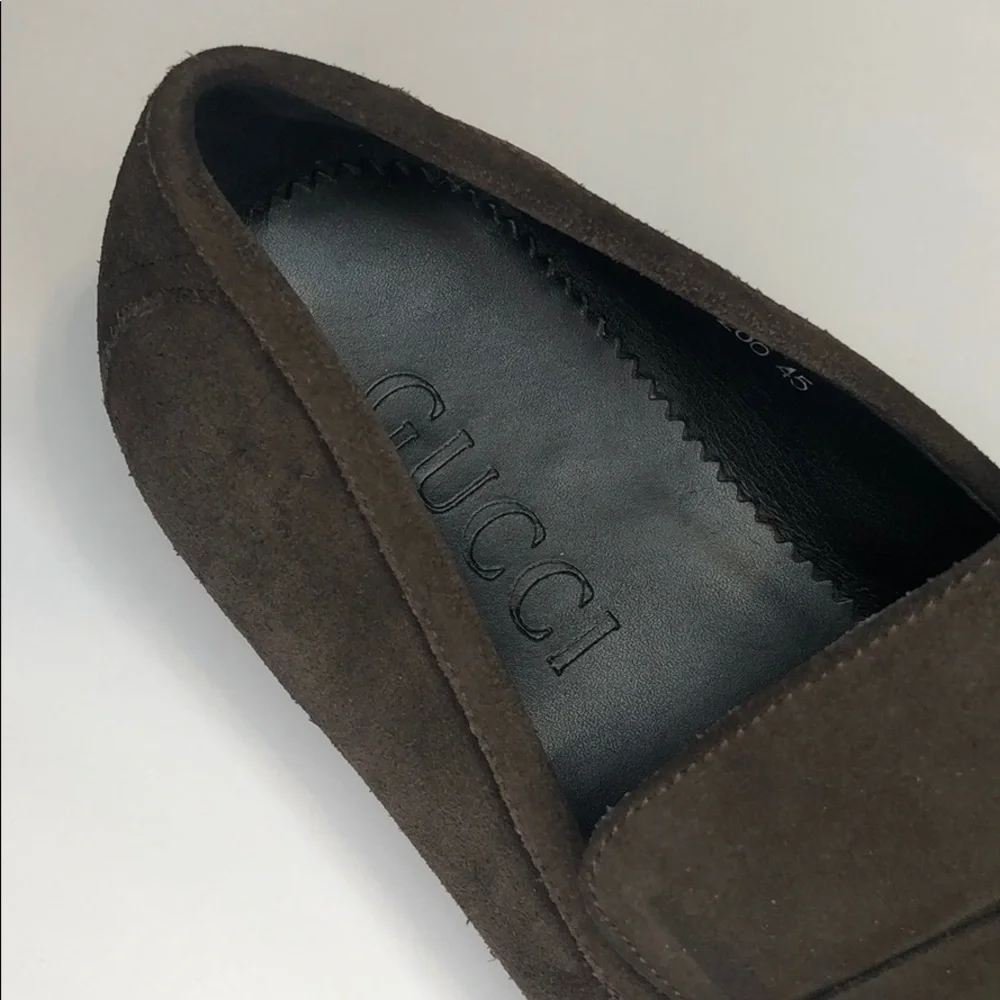 Gucci Men's Brown Suede Loafers